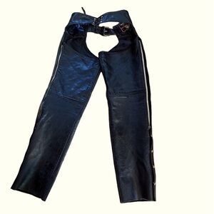 Interesarte Classic leather originals, black leather chaps XL
